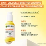 GARNIER VITAMIN C 2in 1 SERUM SPF25  50ML